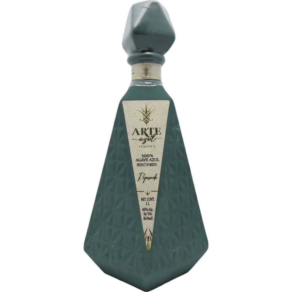Arte Azul Ceramic Teal Reposado Tequila 1L