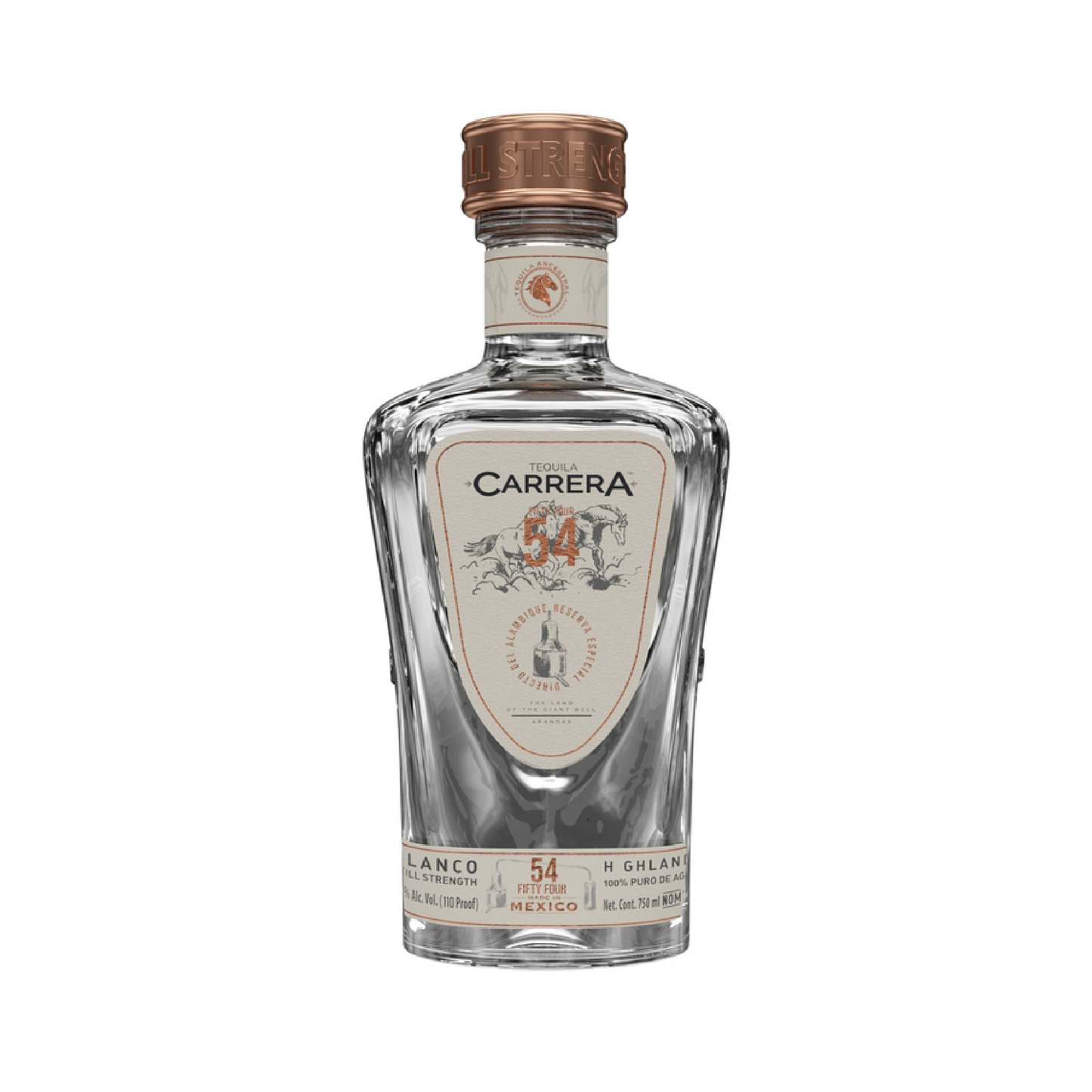 Tequila Carrera Blanco Still Strength