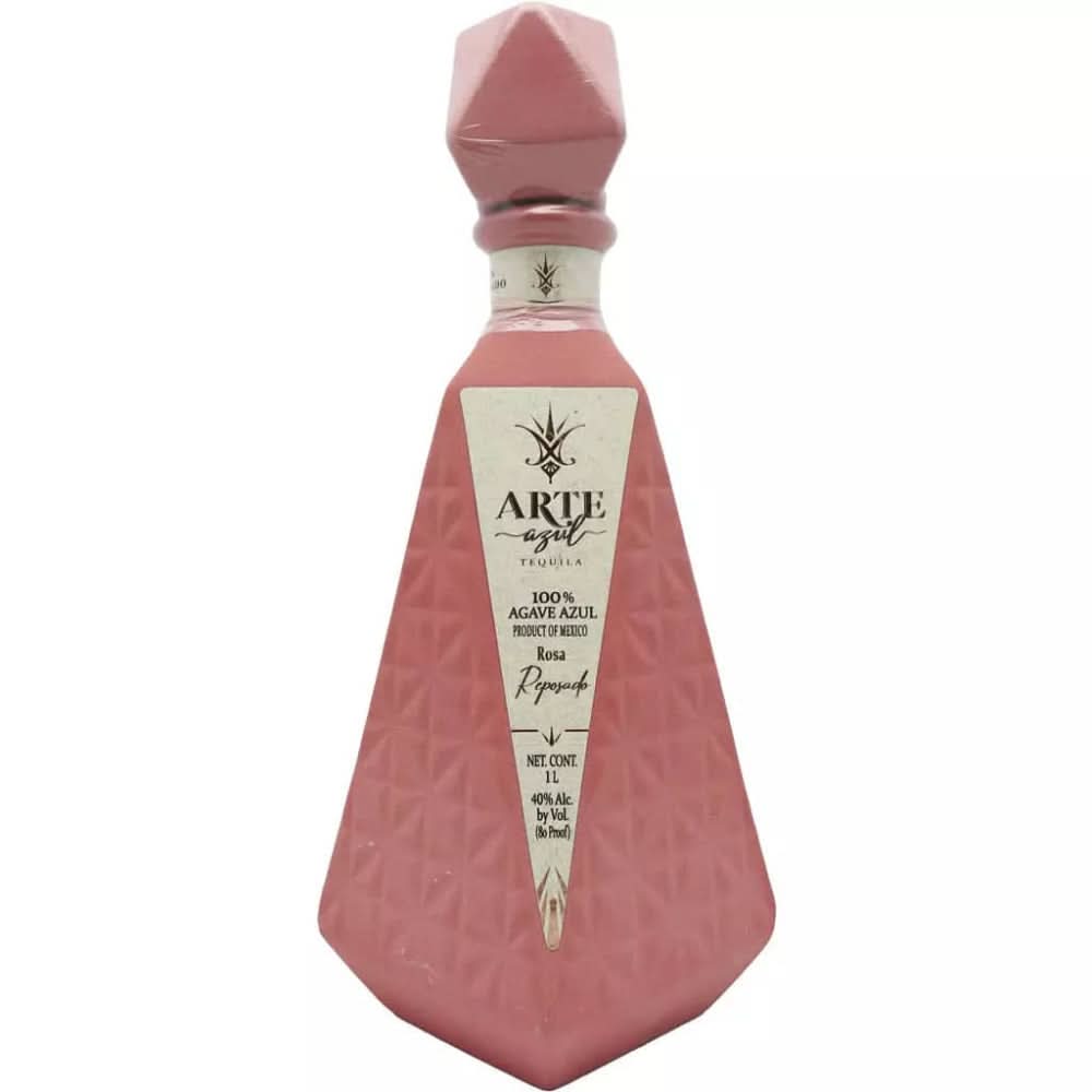 Arte Azul Ceramic Pink Rosa Reposado Tequila 1L