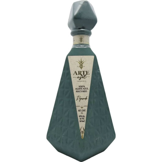 Arte Azul Ceramic Teal Reposado Tequila  1L